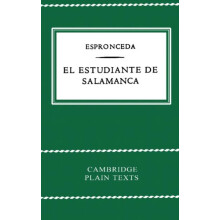 El Estudiante de Salamanca by J. de Espronceda Paperback Book