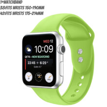 (Turquoise,38mm)For Iwatch 38mm 42mm Strap Bracelet Band Sports Silicone Replace Color Solid