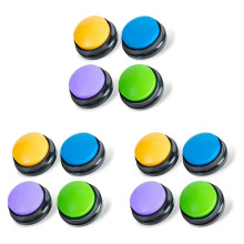 Recordable Dog Buttons, Dog Buttons for Communication Pet Training Buzzer, Dog Talking Button Set Funny Gift ,12PCS