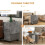 Multi-Storage Six-Person Drop Leaf Dining Table 6