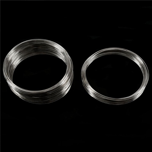 200Loops Memory Beading Wire dla Bransoletka 50mm-55mm (2 Cale-2 1/8 Cala) Dia 1