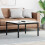 VidaXL vidaXL Coffee Table White 80 x 80 x 45 cm Solid Pine Wood 1