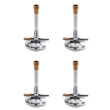 4Pcs Single Tube Bunsen Burner Gas Light for Liquid Propane Lab Heating Equipment