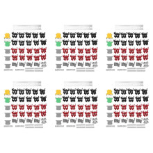 6Conjunto Terminal Do Kit de Blocos Terminais de Trilho DIN + Blocos de Aterramento + Trilho de Alumínio + Suportes Finais + Tampas Finais + Kits de