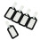 40Pcs Luggage Tags Suitcase Label Bag Travel Accessories Black 2