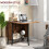 Six-Person Drop Leaf Dining Table - Rustic Brown 7