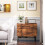 Six-Person Drop Leaf Dining Table - Rustic Brown 8