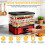 5-Tier Food Dehydrator with 72-Hour Timer, Adjustable Temperature 7