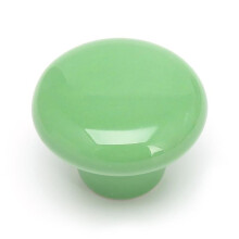 (green,S)Candy Color Round Furniture Knobs Ceramic Drawer Knob Cabinet Pulls Cabinet Closet Cupboard Pull