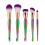 (5PCS Multicolor)Mermaid Make Up Brushes Set Foundation Eyebrow Eyeliner Blush Cosmetic Tool 1