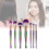 (7PCS Multicolor)Mermaid Make Up Brushes Set Foundation Eyebrow Eyeliner Blush Cosmetic Tool 7