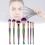 (7PCS Multicolor)Mermaid Make Up Brushes Set Foundation Eyebrow Eyeliner Blush Cosmetic Tool 3