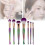 (5PCS Multicolor)Mermaid Make Up Brushes Set Foundation Eyebrow Eyeliner Blush Cosmetic Tool 4