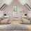 (3ft Single, Beige Linen) L-Shaped Corner Single Bed Frame, LED Headboard, USB-C Charging & 2 Drawers 10