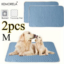 (M:70*50cm) 2 Stück waschbare und wiederverwendbare Hunde-Pipi-Pads – geruchsabweisend, kühlend, verschiedene Größen, langlebige