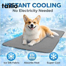 (S 40*30cm) Kühlende Haustiermatte für den Sommer, langlebige Hundeunterlage, Ganzjahresgebrauch, handwaschbar, leichtes