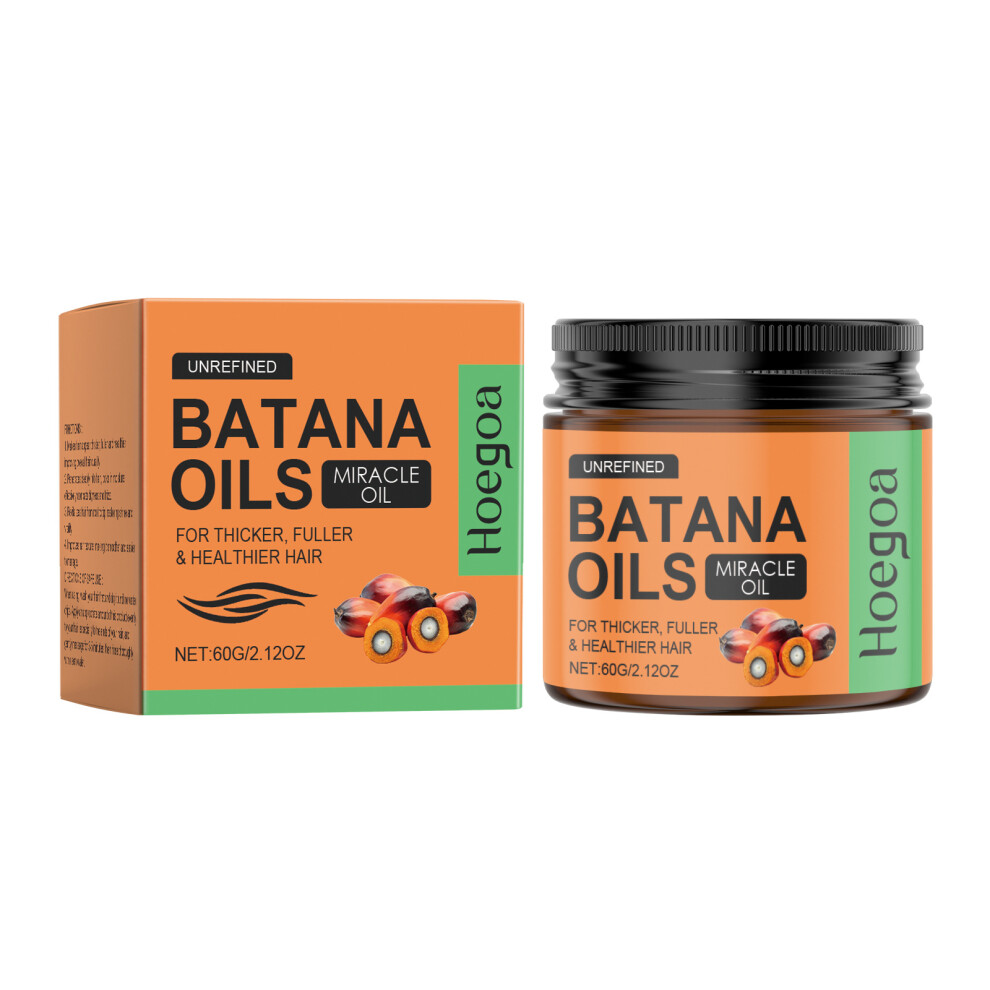 (60g) HOEGOA Batana Oil Hair Cream Moisturizing Hair Care Nourishes Dry and Frizzy Hair Light and Fluffy Hair Mask