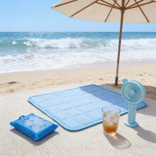 (Blue, S 50*40CM) Cooling Mat | Summer Pet Bed Mat | Cold-Sensing Ultra-Large Size for Small to Medium Dogs