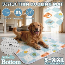 (XL 80*120cm) Cooling Cat And Dog Bed - Summer Ice Mat Multiple Sizes (S-XXL) Suitable for Small/Medium/Large Pets, Non-Slip,