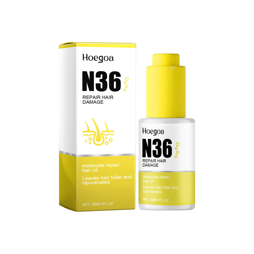 (30ml) HOEGOA Hair Care Oil Improves permed, dyed, dry and frizzy hair, moisturizes, softens and damages damaged solid hair care essential oil