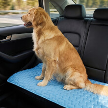 (Blue, M (50.04x39.88 cm)) Cooling Mat for Dogs And Cats | Extra-Large Summer Pet Bed, Moisture-Wicking Breathable Mesh, Durable Polyester | Keep