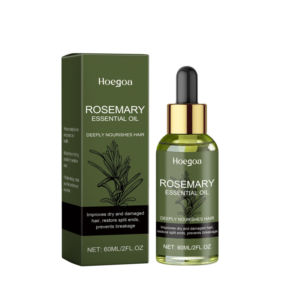 (60ml) HOEGOA Rosemary Hair Care Oil Nourishes, Moisturizes and Cares Hair, Moisturizes and Smooths Hair Hair Care Oil