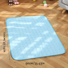 (XXL (120*90 cm)) Coussin de refroidissement pour animaux de compagnie, absorbant la sueur et respirant, gardant les animaux au frais et