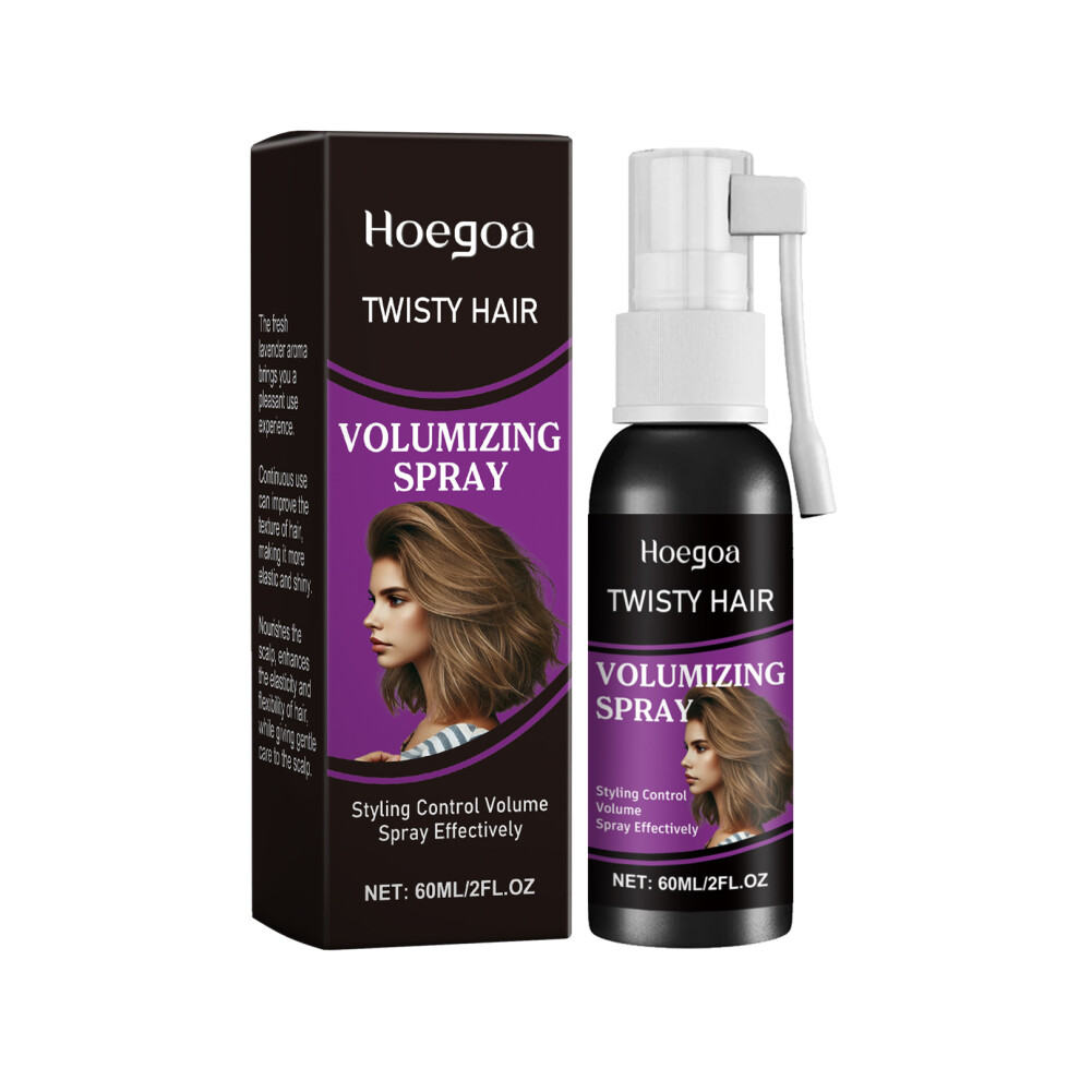 (60ml) Hoegoa hair fluffy spray, fluffy hair, lazy oil remover, refreshing and long-lasting styling no-rinse spray