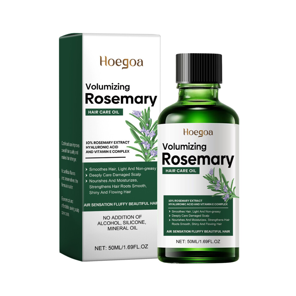 (50ml) HOEGOA rosemary hair oil hydrating and nourishing hair care dry and frizzy hair smooth care
