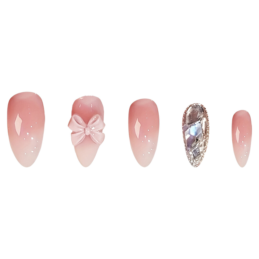 Dachuang Beauty 24Pcs Pink Gradient Press On Nails For Women
