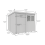 8 x 8 Pent Shed Tanalised (Double Door, With Windows) 4