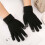 (Black, 1 pair) Touch Screen Gloves for Cycling Running Driving 1