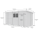 14 x 6 Pent Shed Tanalised (Double Door, With Windows) 4