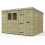 10 x 9 Pent Shed Tanalised (Single Door, With Windows) 2
