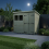 11 x 8 Pent Shed Tanalised (Double Door, With Windows) 3