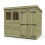 11 x 8 Pent Shed Tanalised (Double Door, With Windows) 2