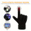 (Black, 1 pair) Touch Screen Gloves for Cycling Running Driving 3