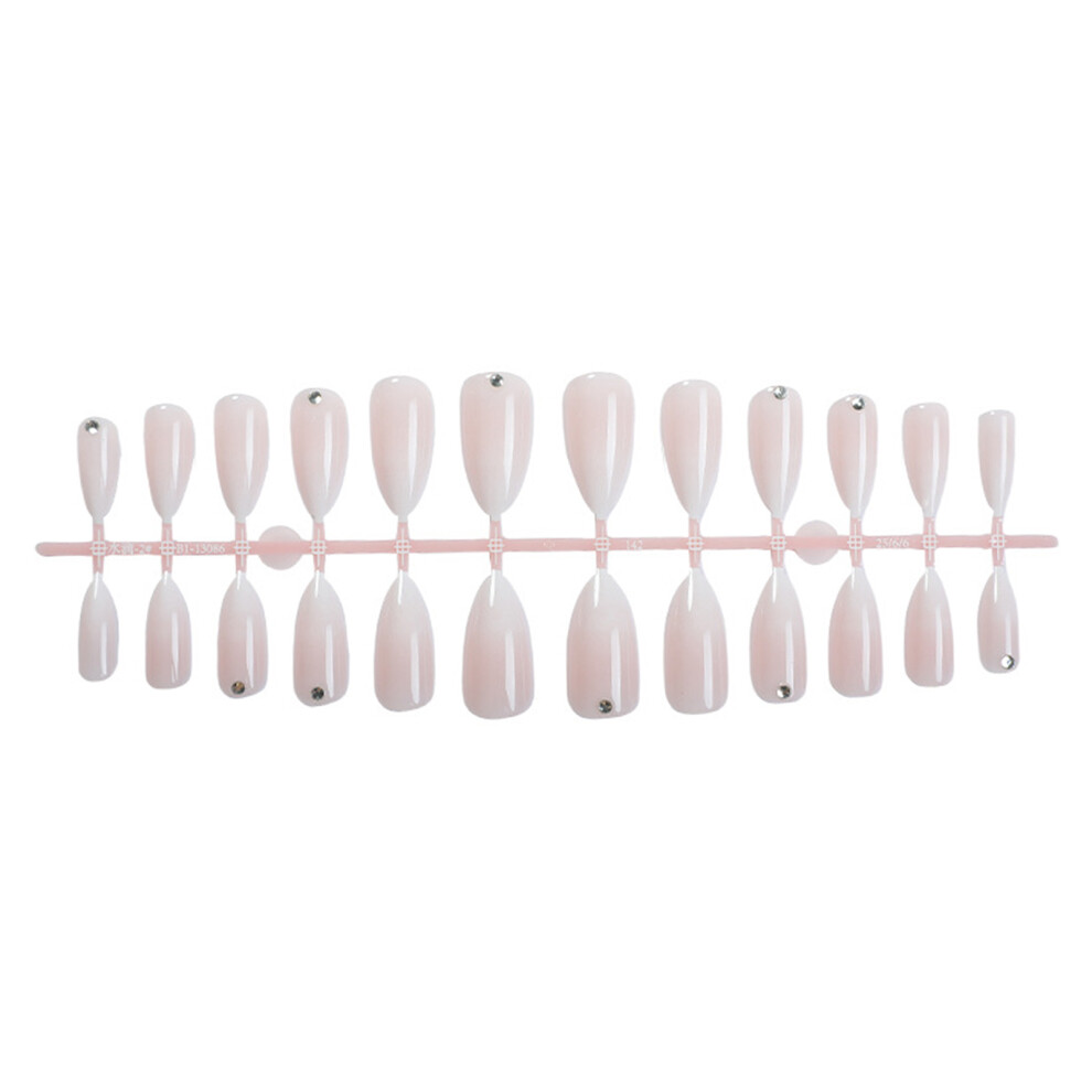 Dachuang Beauty 24Pcs Nude Gradient Almond False Nails For Work & Party