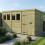 12 x 7 Pent Shed Tanalised (Single Door, With Windows) 1