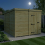 8 x 10 Pent Shed Tanalised (Single Door, No Windows) 3