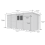 15 x 6 Pent Shed Tanalised (Double Door, With Windows) 4