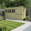 15 x 6 Pent Shed Tanalised (Double Door, With Windows) 1