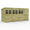15 x 6 Pent Shed Tanalised (Double Door, With Windows) 2