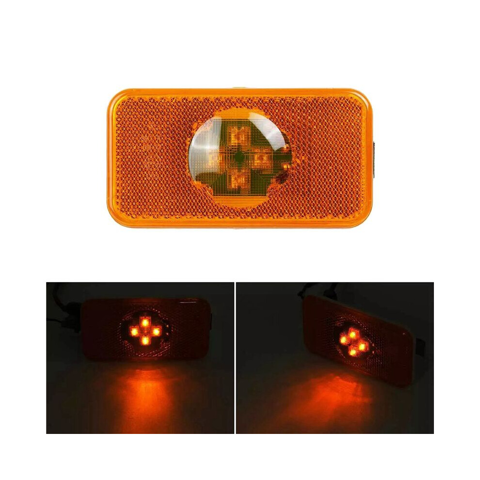 4X 24V Car Truck Led Side Indicator Lamp 4 Led For Trucks Fm/Fh Light/Amber 6033195740042