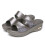 (Gray, 35) Glitter wedge slippers 5