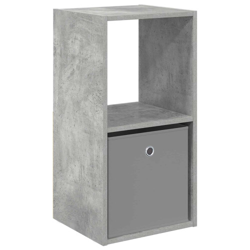 VidaXL vidaXL Bedside Table Concrete Grey 35 x 32 x 68.5 cm Engineered Wood 1