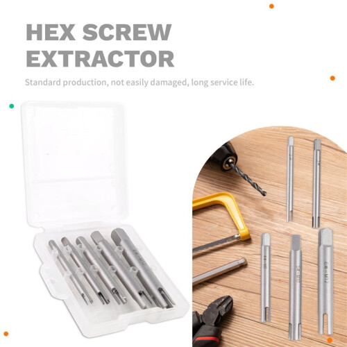 5PCS M10 Screw Tap Extractor Set - Double  Hex Extractor for Broken Screws 2