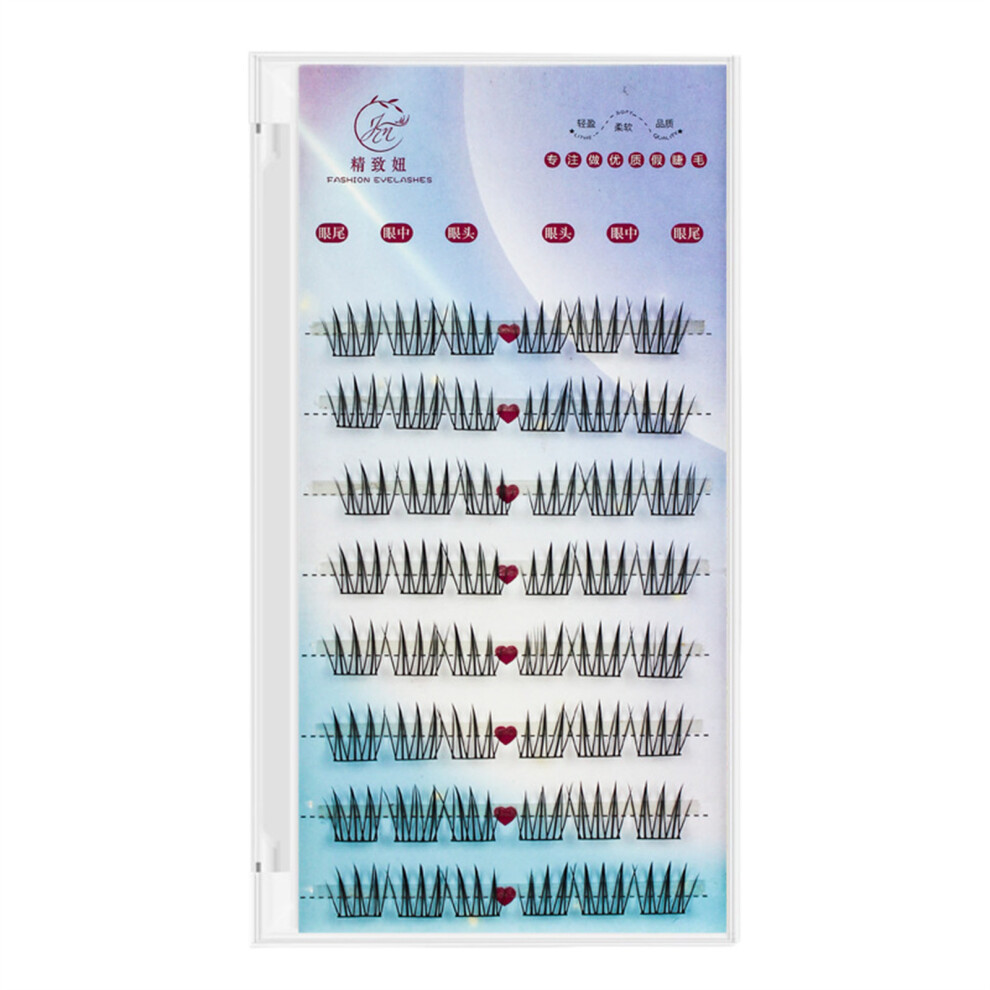 Reach-Tools Short False Eyelashes Clusters, Natural Look