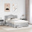 VidaXL vidaXL Bed Frame Concrete Grey 150 x 200 cm Engineered Wood 3