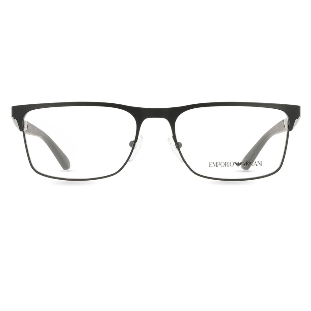 Emporio Armani Transparent Man Ea1183 3001 Optical Frames Metal Black Squared Normal - Image 4
